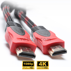 Platoon PL-8012 HDMI Kablosu 3 Metre Örgü Hasır Sargı