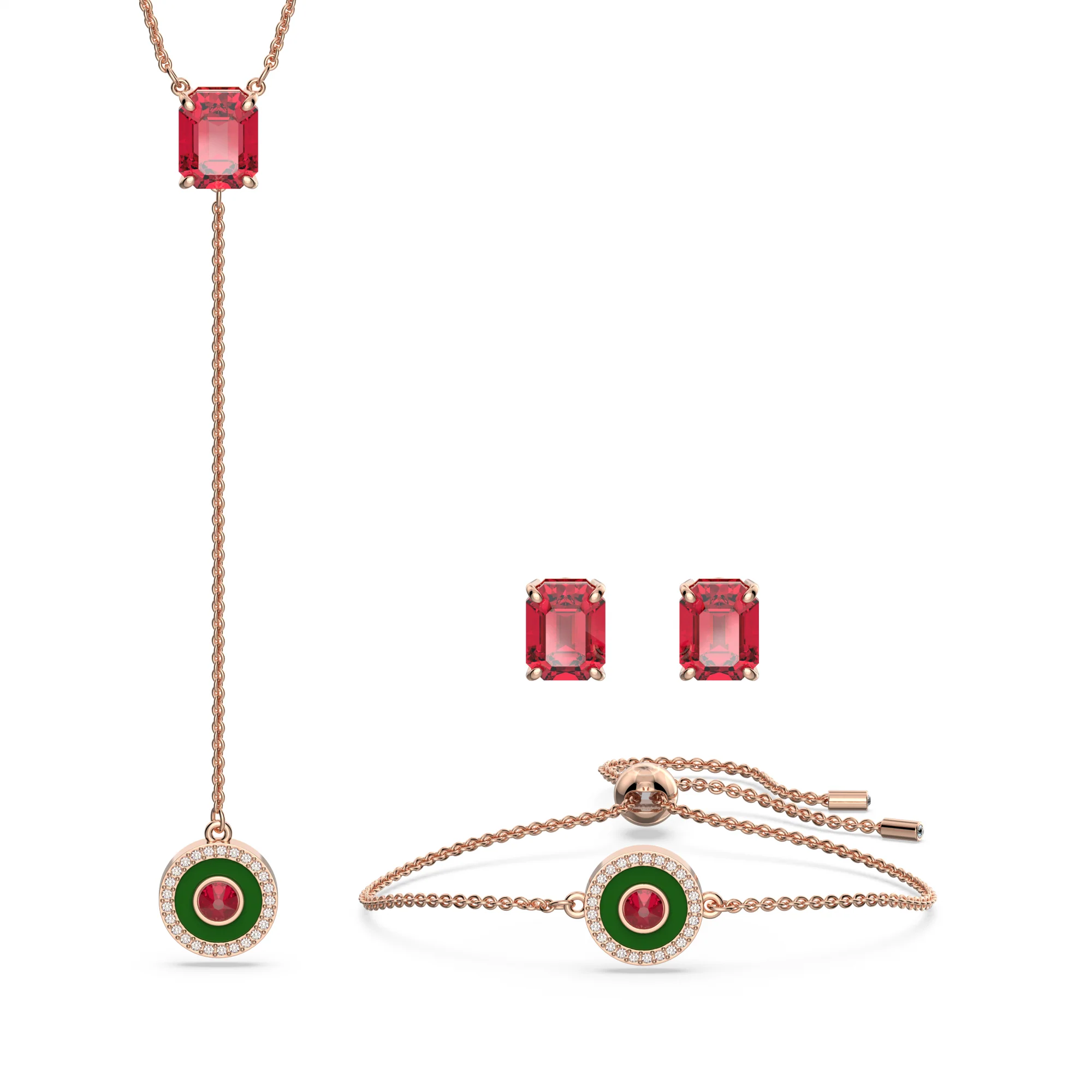 Swarovski Alea Set, Renkli, Pembe Altin Rengi Kaplama – 5649791