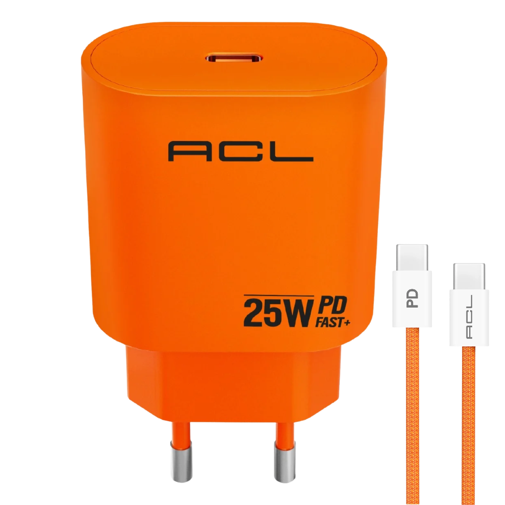 ACL AC-123 25W Hızlı Şarj Aleti ve Type-C Kablo