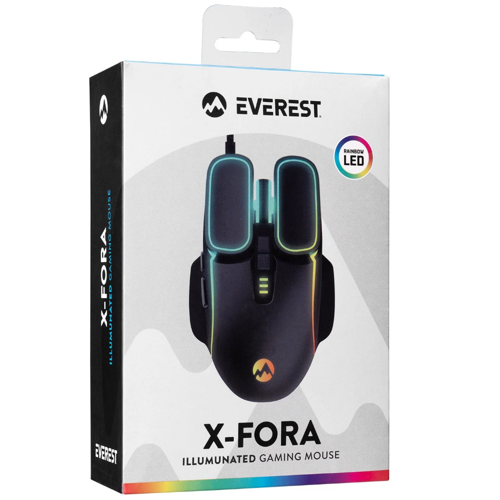 Everest SM-G55 X-Fora 7200 Dpi LED Işıklı Gaming Oyuncu Mouse - Görsel 2