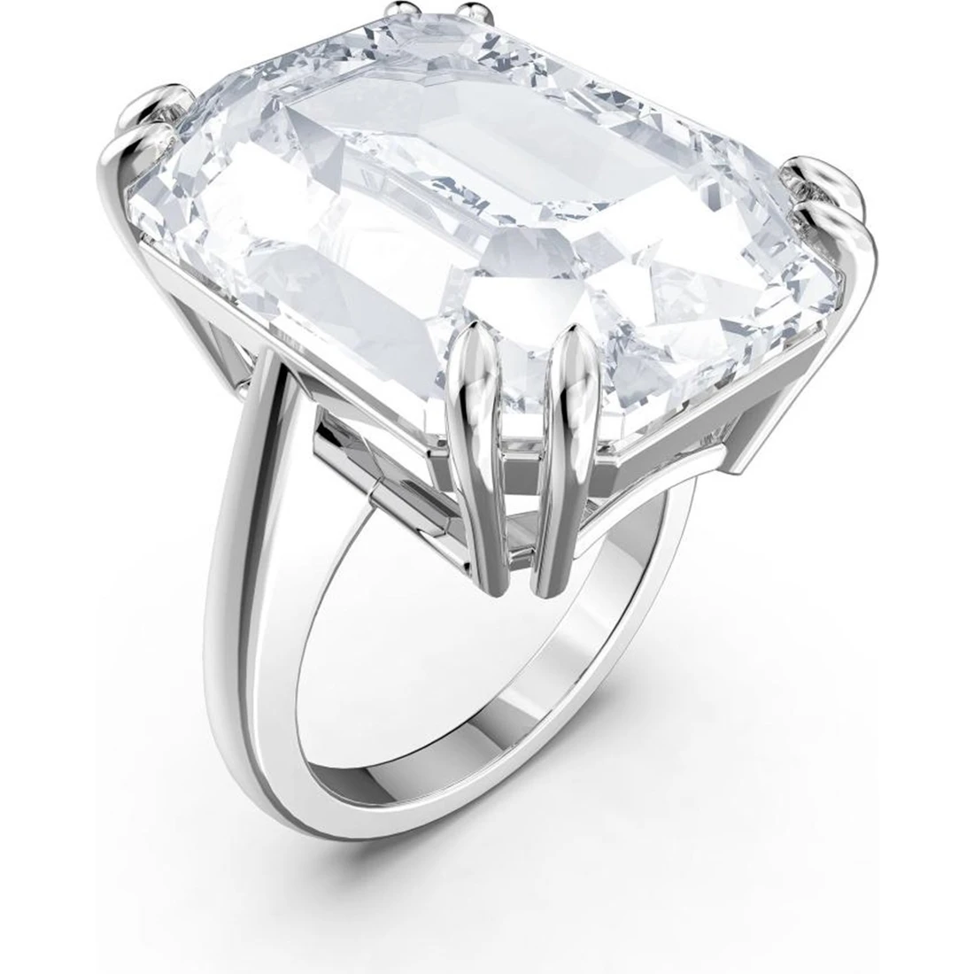 Swarovski Mesmera Rectangular Yüzük, Beyaz, Rodyum Kaplama, 55, 5600855