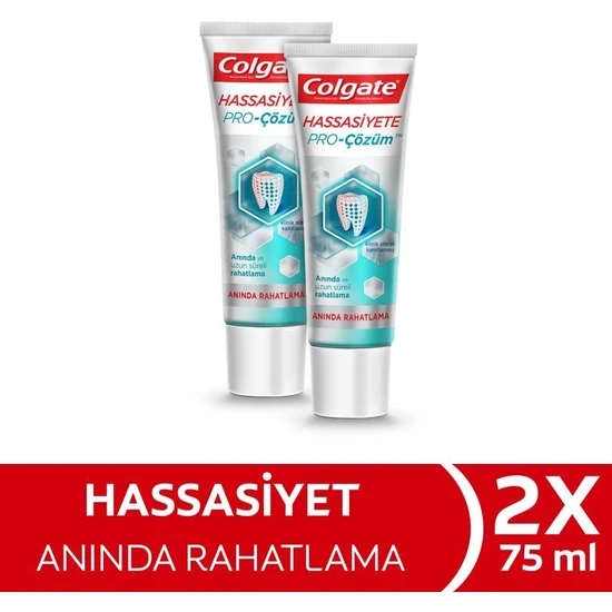 Colgate Hassasiyete Pro Çözüm Anında Rahatlama Diş Macunu 75 ml x 2 Adet