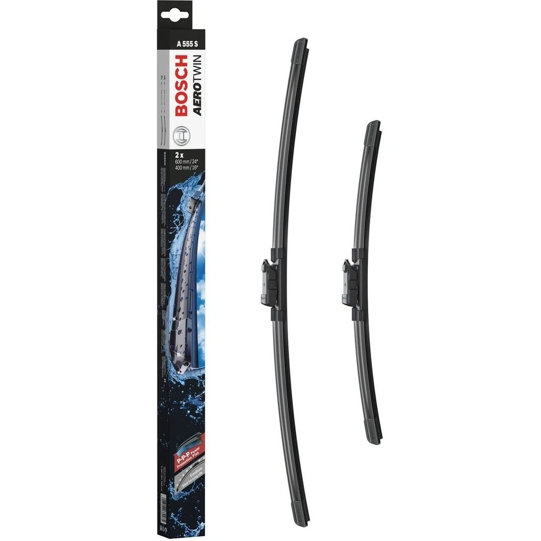 Bosch Aerotwin Silecek Seti – [600/400 mm] Volkswagen Polo (2009 – 2017) [6r1,6c1] – A 555 S